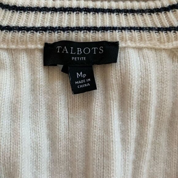 Talbots Pearl Button Cardigan Sweater - Picture 7 of 8